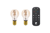 Smarthus - EGLO E27 LED-Z A60 SPIRAL TW 4.9W 360LM GUL 2 STK M/FJERNKONTROLL B.-Z - 110312