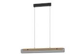 Smarthus - EGLO KOKOMO-Z LANGBORD RGBTW SVART/NATURLIG FSC - 900702