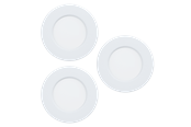 Smarthus - EGLO FUEVA 6-Z INNEBYGD. SETT Ø88 RGB/CCT 3X2,8W 1020LM IP44 HVIT - 901429
