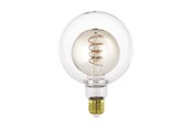 LED-lyspære - EGLO LED-lyspære G125 4W 200LM 2000K DIM. GUL/KLAR E27 - 110258