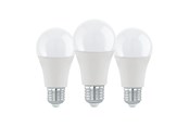 LED-lyspære - EGLO LED-lyspære A60 11W 1055LM 3000K 3 STK OPAL E27 - 117524