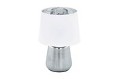 Lamper - EGLO MANALBA BORD E14 H300 HVIT/SØLV - 99329