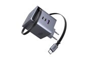 Mobil - Adaptere og ladere - UGREEN 100 W GaN Fast Charger with Retractable Cable - 65828