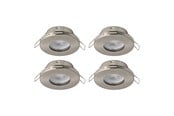 Lamper - EGLO MAZUBY 1 INNEBYGD. SETT Ø85 4X500LM 3000K SPJELD. IP44 BS - 31882