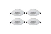 Lamper - EGLO MAZUBY INNEBYGD. SETT Ø88 4X500LM 3000K IP65 HVIT - 31886