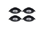 Lamper - EGLO MAZUBY INNEBYGD. SETT Ø88 4X500LM 3000K IP65 SVART - 31887