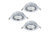 Lamper - EGLO MAZUBY INNEBYGD. KIP SETT Ø87 GU10 3X345LM KROM - 31922