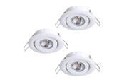 Lamper - EGLO SALICETO MINI-PUCK INNEBYGD. KIP Ø77 3X350LM 3000K FUKTIG. HVIT - 31928