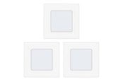 Lamper - EGLO FUEVA 1 INNEBYGD. SETT 3X2.7W 3X300LM 85X85 HVIT - 94733