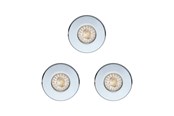 Lamper - EGLO IGOA INNEBYGD. SETT IP44/IP20 3X3.3W Ø85 KROM - 94978