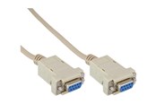 Parallell/seriell kabel - InLine - null modem cable - DB-9 to DB-9 - 2 m - 12222C