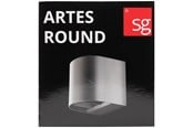 Lamper - SG Armaturen Artes Round outdoor wall lamp 8W LED 3000K corten - 641735