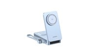 Nødlader - UGREEN MagFlow Qi2.2 25 W Magnetic Wireless Charging Powerbank with Built-in Cable Nødlader - Sølv - 20000 mAh - 75066
