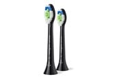 Elektrisk tannbørste - Philips Børstehoder Sonicare W2 Optimal White HX6062 - replacement brushhead - black - HX6062/88