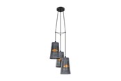 Lamper - EGLO HONEYBOURNE CLUSTER CLUSTER 3XE27 MØRK SINK - 43108