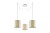 Lamper - EGLO ANHEM CLUSTER 3L E27 HVIT/SJØGRESS/PAPIR - 43403