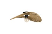 Lamper - EGLO SIRUELA TAKLAMPE E27 SVART/NATUR FSC - 31961
