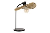 Lamper - EGLO SIRUELA BORD H465 E27 SVART/NATUR FSC - 31965