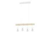 Lamper - EGLO TOWNSHEND LANGBORD 4L HVIT/TRE - 33164