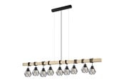 Lamper - EGLO TOWNSHEND 5 LANGBORD 9L SVART/TRE - 43134