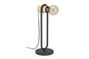 Lamper - EGLO CHIEVELEY BORD E27 H410 SVART/NATUR FSC - 43543