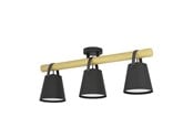 Lamper - EGLO BOYLE TAKLAMPE 3XE27 SVART/EG FSC - 43635