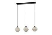Lamper - EGLO MIDSUMER LANGBORD L920 3XE27 SVART/KREMFARGET - 44001