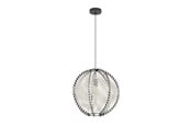 Lamper - EGLO WAVERTON PENDEL Ø480 E27 SVART/TRE/HVIT - 44006