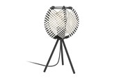 Lamper - EGLO WAVERTON BORD H400 E27 SVART/TRE/HVIT - 44008
