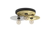 Lamper - EGLO LINTMILL TAKLAMPE Ø530 E27 SVART/BM/LYS GRÅ - 44027