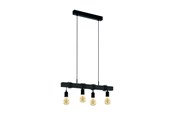 Lamper - EGLO TOWNSHEND LANGBORD L700 4XE27 SVART FSC - 44061