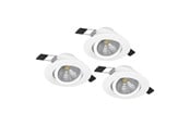 Lamper - EGLO SALICETO INNEBYGD. SETT KIP Ø88 3X450LM SPJELD. HVIT - 900745