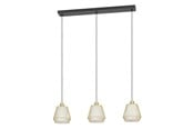 Lamper - EGLO CIUDADELA LANGBORD 3L E27 SVART/BM - 900897