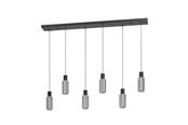 Lamper - EGLO MAIONE LANGBORD 6XE27 SVART/TRE/GRÅ - 901006
