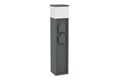 Lamper - EGLO PARK 5 UTESENG E27 M/2 SCHUKOSTIK IP54 SVART - 901032
