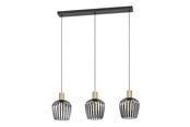 Lamper - EGLO EMPOLI LANGBORD L900 3XE27 SVART/BM - 901037