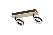 Lamper - EGLO RIELVES TRACK L280 2X4.2W TRE/SVART/HVIT FSC - 901203