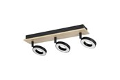 Lamper - EGLO RIELVES SPOTSKINNE L400 3X4.2W TRE/SVART/HVIT FSC - 901204