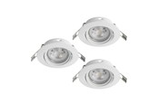 Lamper - EGLO FAVAZZINA INNEBYGD. KIP Ø88 GU10 3X4.9W 3X400LM HVIT - 901756