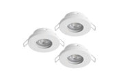 Lamper - EGLO FAVAZZINA INNEBYGD. KIP Ø88 GU10 3X4.9W 3X400LM IP44 HVIT - 901759