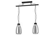Lamper - EGLO BRICKFIELD LANGBORD 2XE27 L710 SVART - 43395