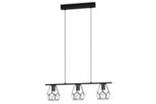 Lamper - EGLO MARDYKE LANGBORD 3XE27 L775 KLAR/SVART - 43644