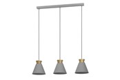 Lamper - EGLO TWICKEN LANGBORD 3L E27 GRÅ/GULL - 43839
