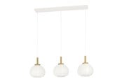 Lamper - EGLO SUMMERHILL LANGBORD 3XE27 TRE/HVIT PAPIRSKJERM FSC - 44066