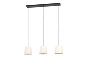 Lamper - EGLO FEBRES LANGBORD 3XE27 SVART/HVIT - 901263