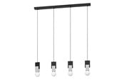 Lamper - EGLO LOBATIA LANGBORD 3XE27 SVART/GRÅ - 99532