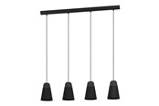 Lamper - EGLO CANTERRAS LANGBORD 4XE27 Ø150 SVART - 99545