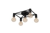 Lamper - EGLO SPEKE TAKLAMPE 5L E27 SVART - 43721