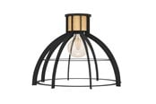 Lamper - EGLO STILLINGTON TAKLAMPE E27 SVART/TRE - 43768