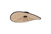 Lamper - EGLO MARYWELL TAKLAMPE 500X345 E27 SVART/BAMBUS - 44043